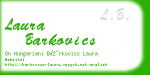 laura barkovics business card